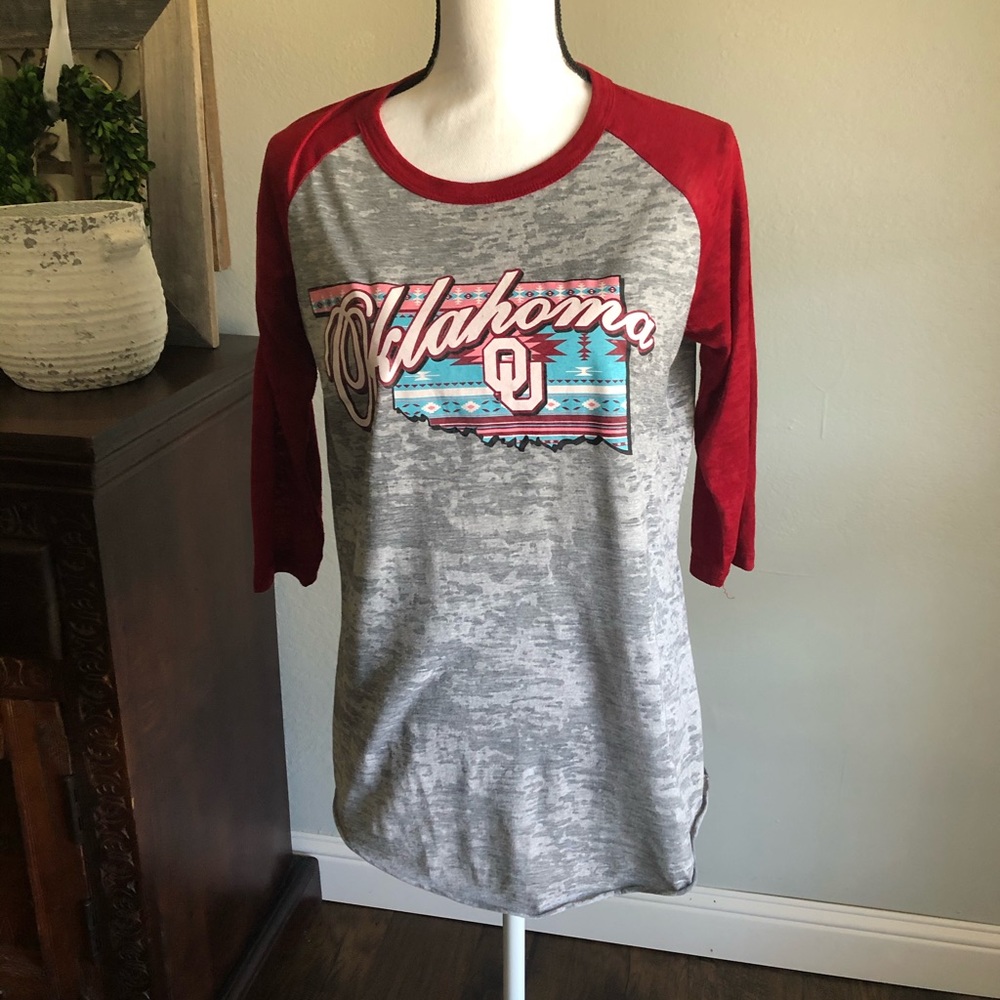 ✨3 for $30✨ OU Sooners Baseball-Style Shirt